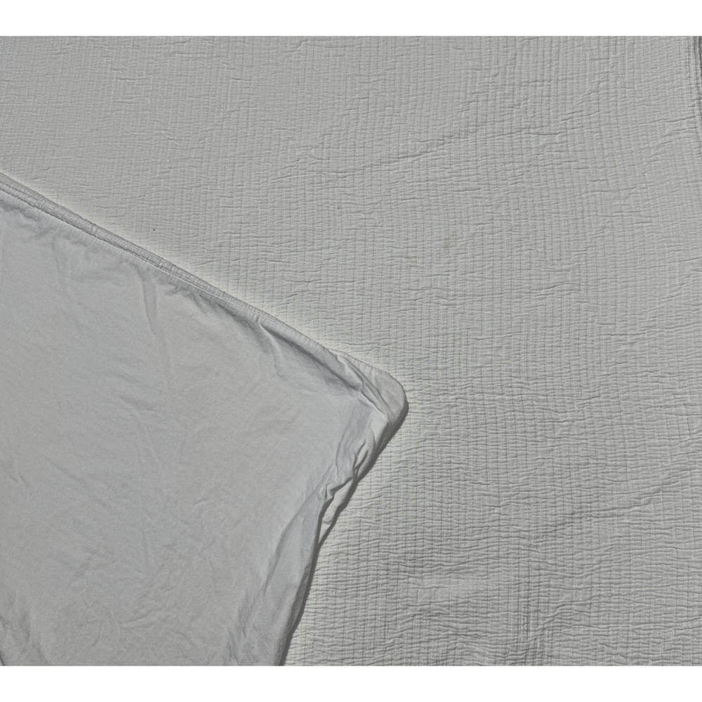 Nestwell Queen Sized White Cotton Duvet Cover Textured Diamond Luxury Bedding